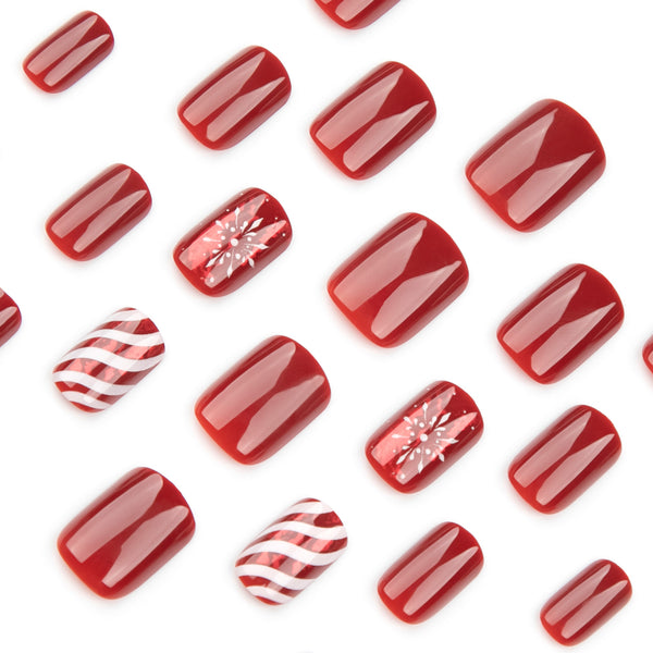 12 Sizes-24 Pcs Press On Nails JP2XXX