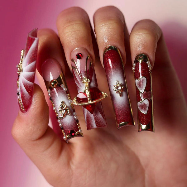 12 Sizes-24 Pcs Press On Nails JP3342