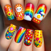 12 Sizes-24 Pcs Press On Nails Y728