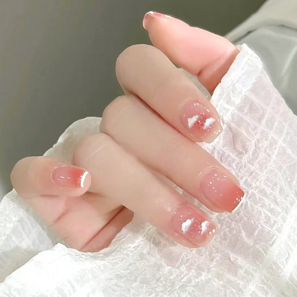 12 Sizes-24 Pcs Press On Nails R907