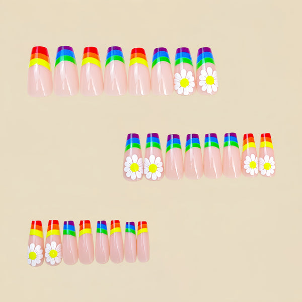 12 Sizes-24 Pcs Press On Nails Y1875
