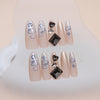 12 Sizes-24 Pcs Press On Nails MY062