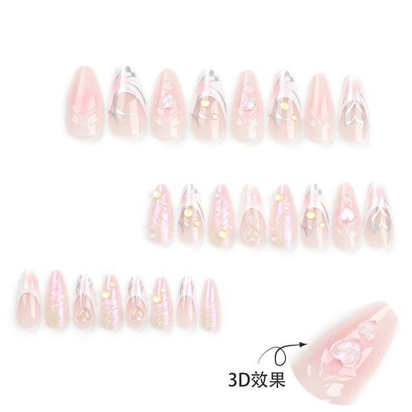 12 Sizes-24 Pcs Press On Nails JP2950