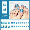 12 Sizes-24 Pcs Press On Nails C1900