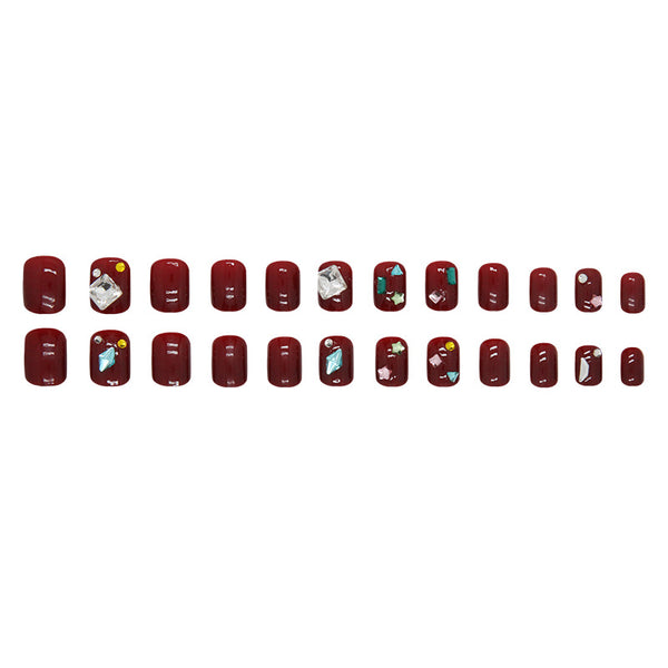 12 Sizes-24 Pcs Press On Nails Z831