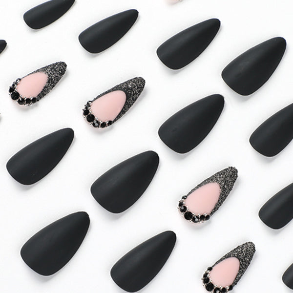 12 Sizes-24 Pcs Press On Nails JP1798