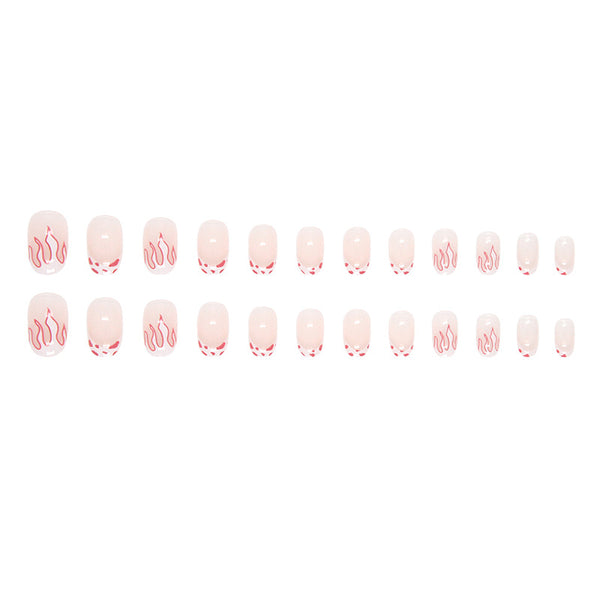 12 Sizes-24 Pcs Press On Nails R789