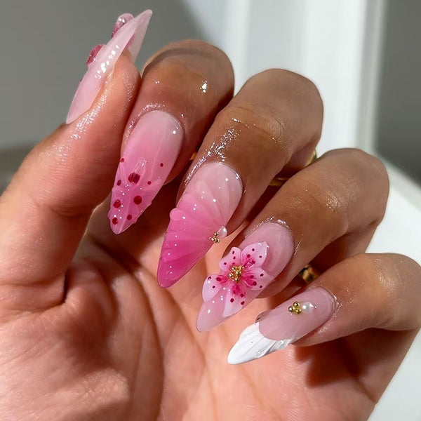 12 Sizes-24 Pcs Press On Nails Z1109