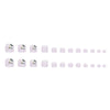 12 Sizes-24 Pcs Press On Nails F072