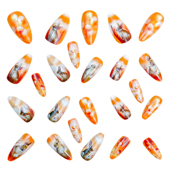 12 Sizes-24 Pcs Press On Nails Y882