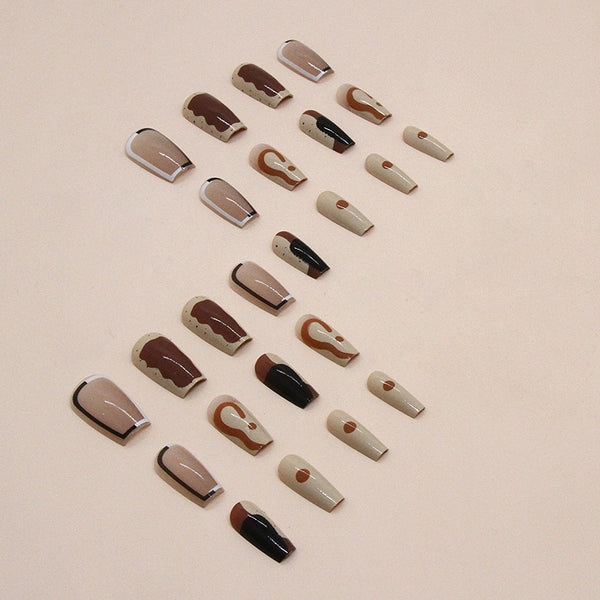12 Sizes-24 Pcs Press On Nails R811