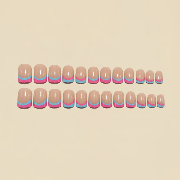 12 Sizes-24 Pcs Press On Nails Y1548