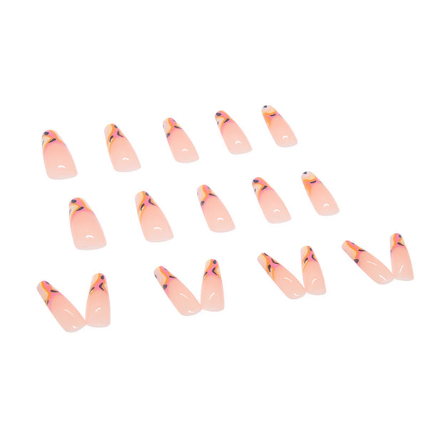 12 Sizes-24 Pcs Press On Nails W053