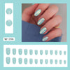12 Sizes-24 Pcs Press On Nails W1396