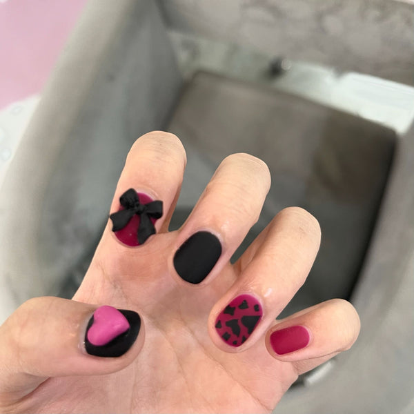 12 Sizes-24 Pcs Press On Nails JP3121