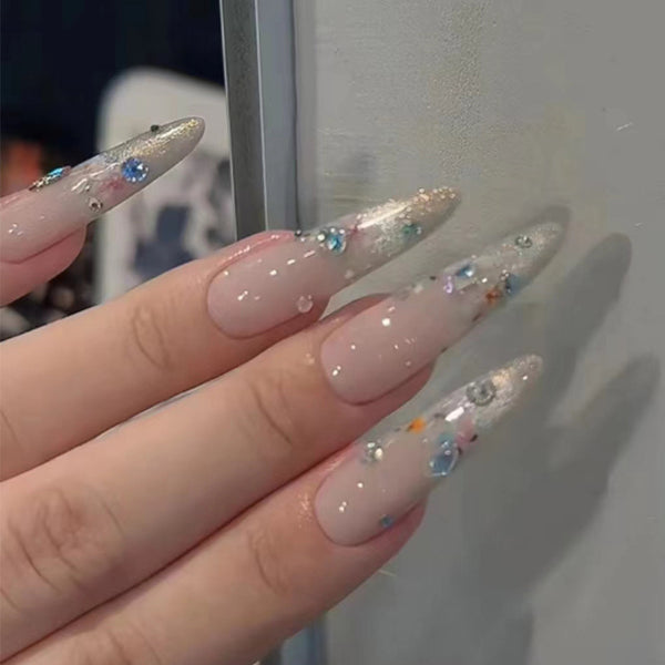 12 Sizes-24 Pcs Press On Nails MY081