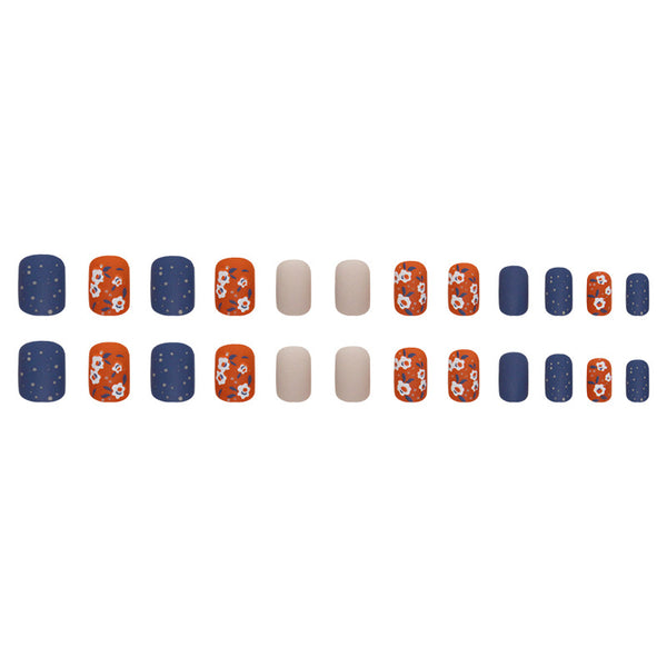 12 Sizes-24 Pcs Press On Nails W1386
