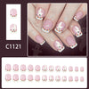 12 Sizes-24 Pcs Press On Nails C1121