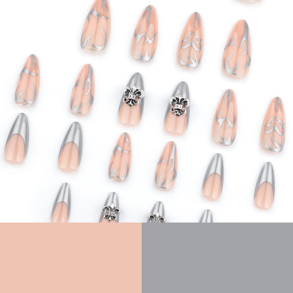 12 Sizes-24 Pcs Press On Nails JP3678