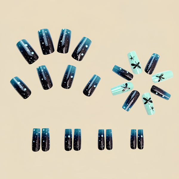 12 Sizes-24 Pcs Press On Nails Y433