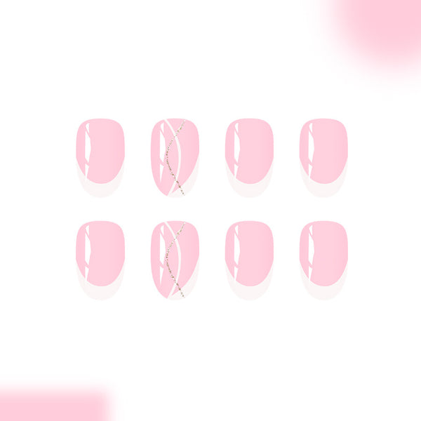 12 Sizes-24 Pcs Press On Nails C1043