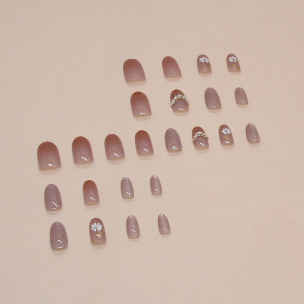 12 Sizes-24 Pcs Press On Nails Z842