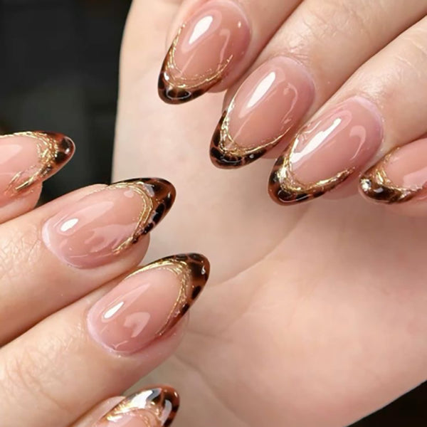 12 Sizes-24 Pcs Press On Nails JP4168