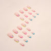 12 Sizes-24 Pcs Press On Nails W1117