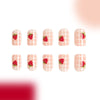12 Sizes-24 Pcs Press On Nails C309