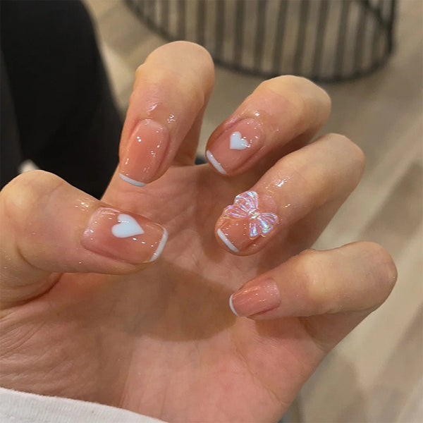 12 Sizes-24 Pcs Press On Nails JP1075