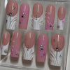 12 Sizes-24 Pcs Press On Nails Z1006