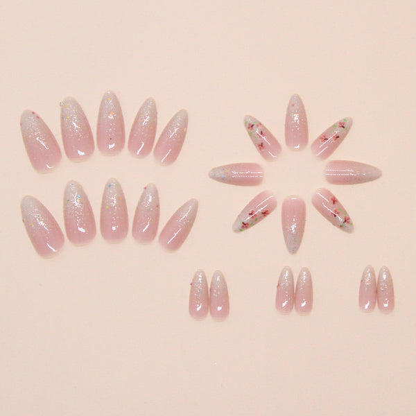 12 Sizes-24 Pcs Press On Nails W1740