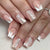 12 Sizes-24 Pcs Press On Nails C1235