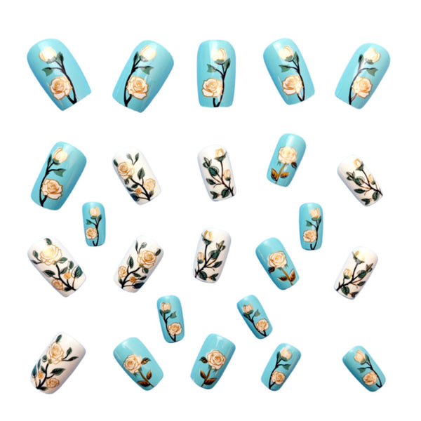 12 Sizes-24 Pcs Press On Nails Y692-2