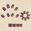 12 Sizes-24 Pcs Press On Nails Y1987