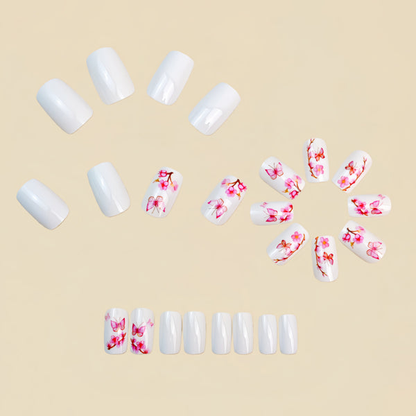 12 Sizes-24 Pcs Press On Nails Y1789
