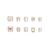 12 Sizes-24 Pcs Press On Nails K023