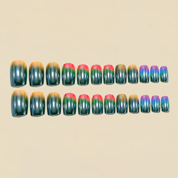 12 Sizes-24 Pcs Press On Nails Y1809