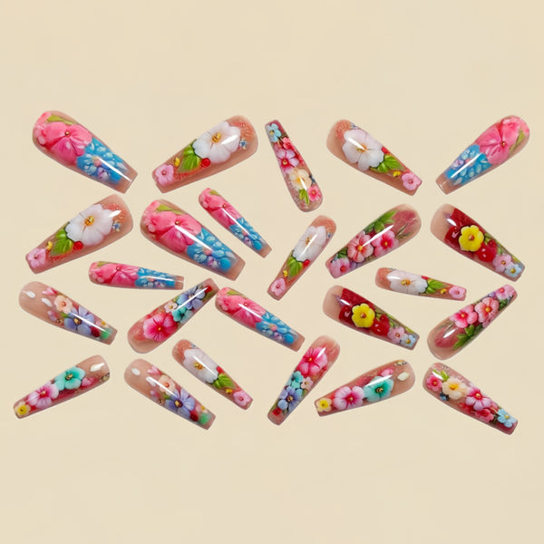 12 Sizes-24 Pcs Press On Nails Y1849
