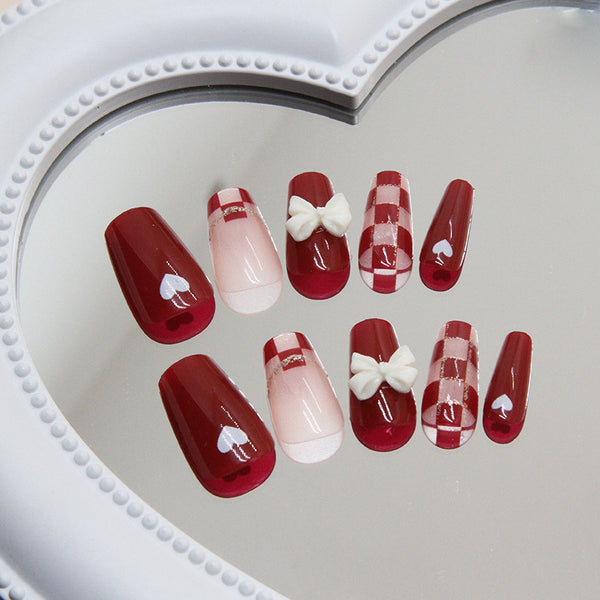 12 Sizes-24 Pcs Press On Nails Z843