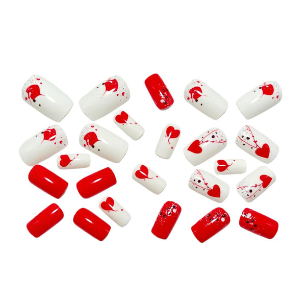 12 Sizes-24 Pcs Press On Nails Y1587