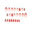 12 Sizes-24 Pcs Press On Nails JP1895
