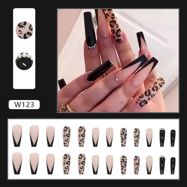 12 Sizes-24 Pcs Press On Nails W125