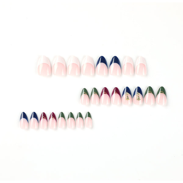 12 Sizes-24 Pcs Press On Nails JP2411
