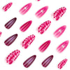 12 Sizes-24 Pcs Press On Nails JP3967