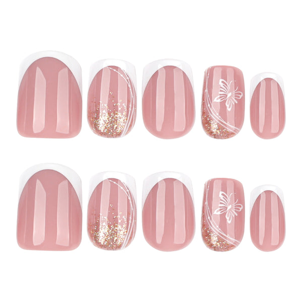 12 Sizes-24 Pcs Press On Nails JP3923
