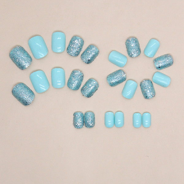12 Sizes-24 Pcs Press On Nails W1393