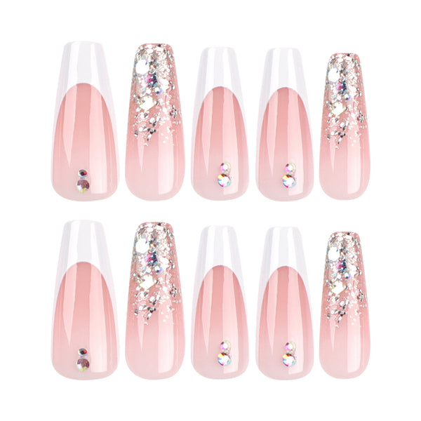 12 Sizes-24 Pcs Press On Nails JP3072
