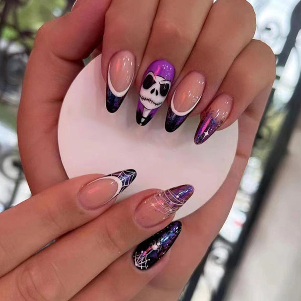 12 Sizes-24 Pcs Press On Nails W1101