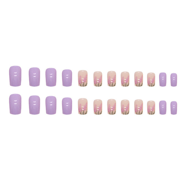 12 Sizes-24 Pcs Press On Nails W1344